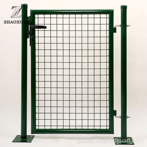 China Dark Green Garden Gate Round Tubes Supplier